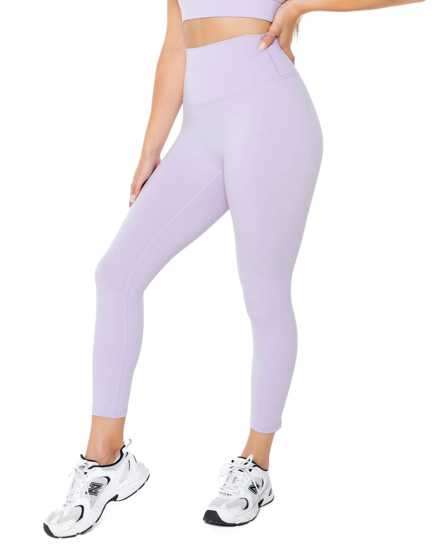 7/8 Aura Scrunch Leggings - Lilac