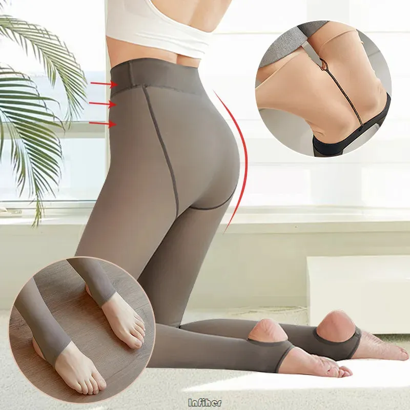 90g Sexy Thicken Stockings Women High Elastic Leggings Skin Effect Tights 2023