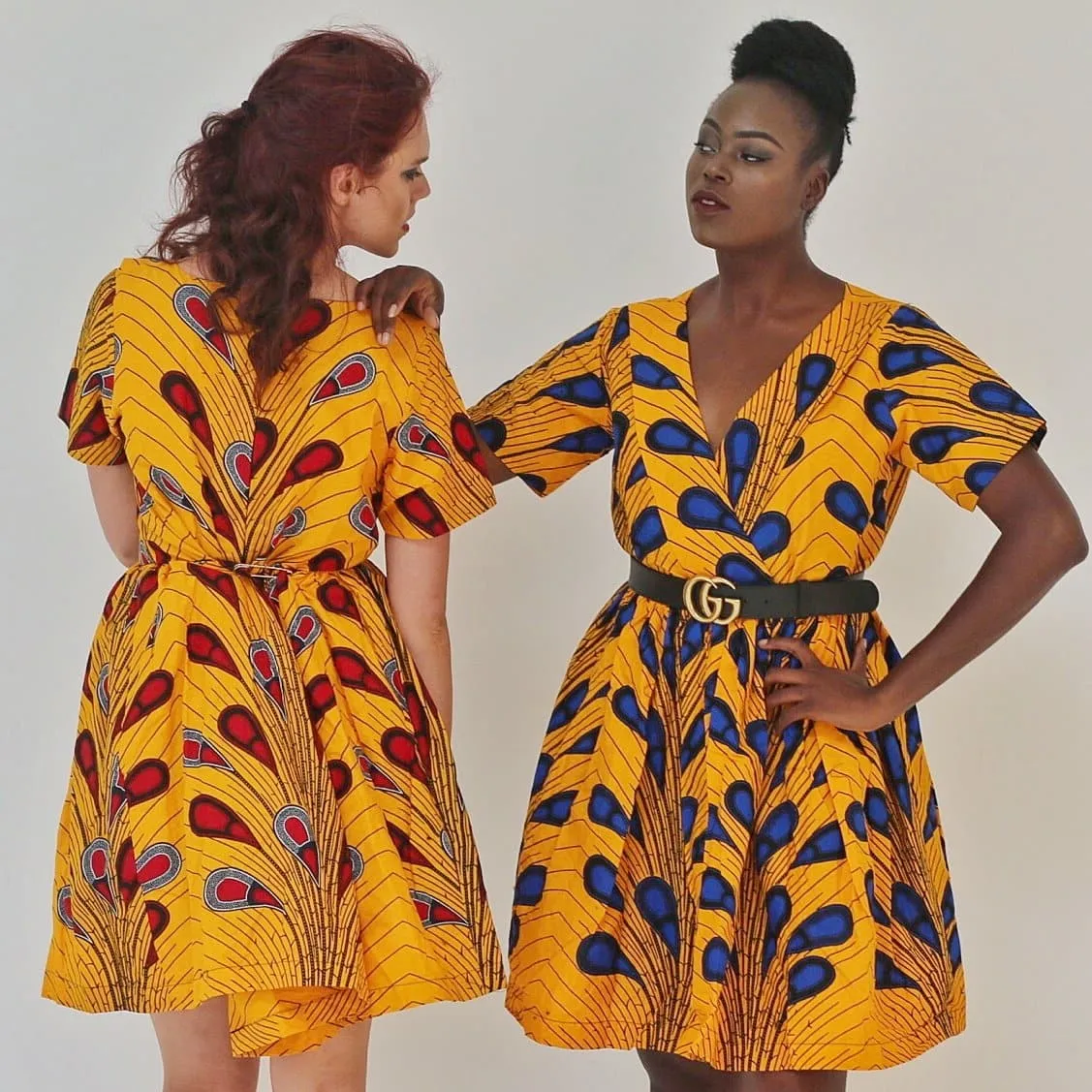 African Print Ankara women Tea Dress