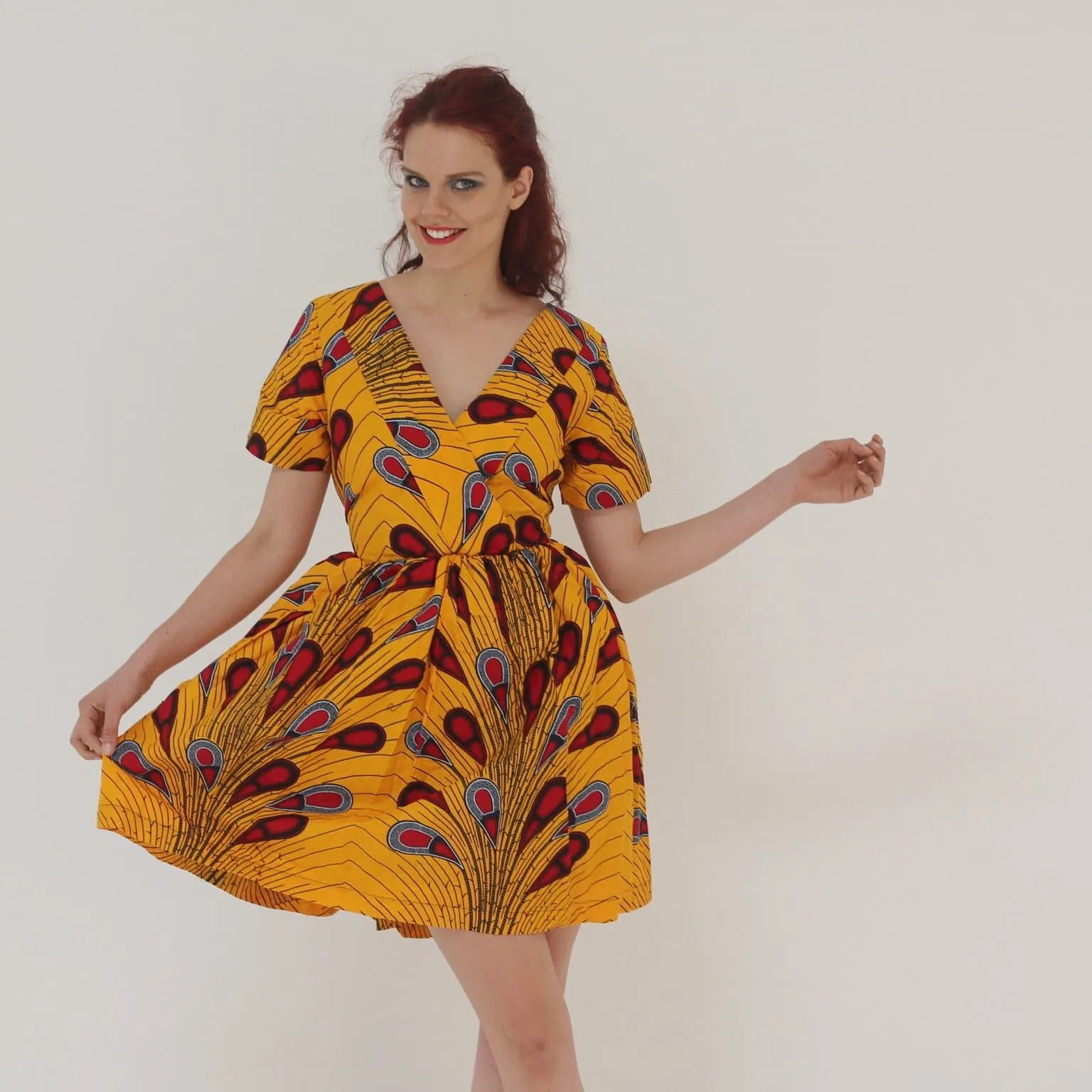 African Print Ankara women Tea Dress