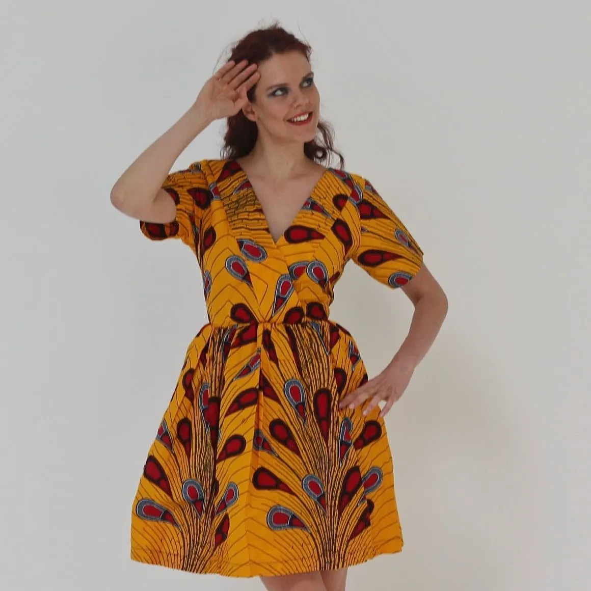 African Print Ankara women Tea Dress