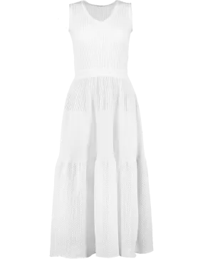 Agape Long V-Neck Dress