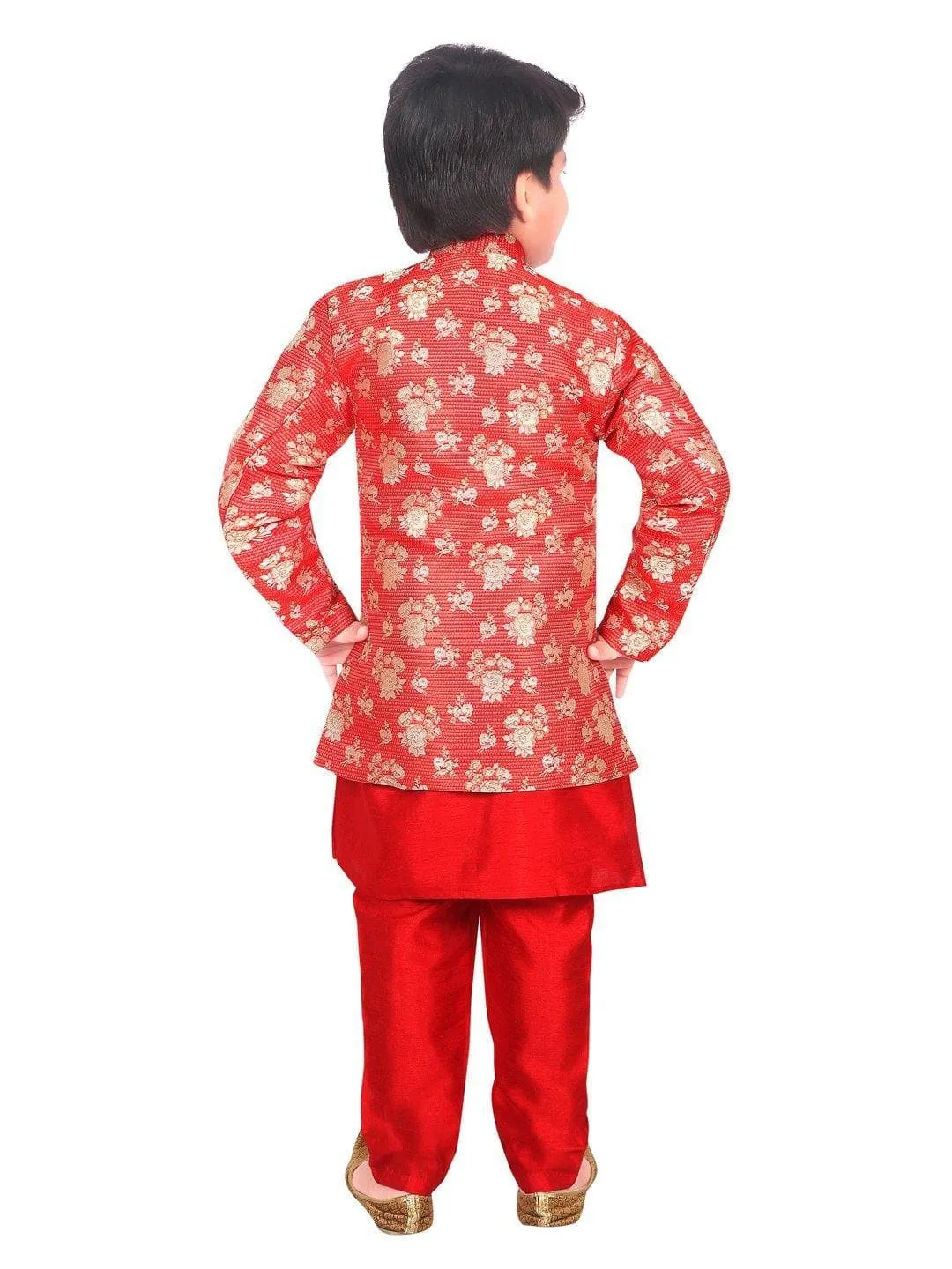 Ahhaaaa Ethnic Wear Sherwani Kurta and Pyjama Set For Boys