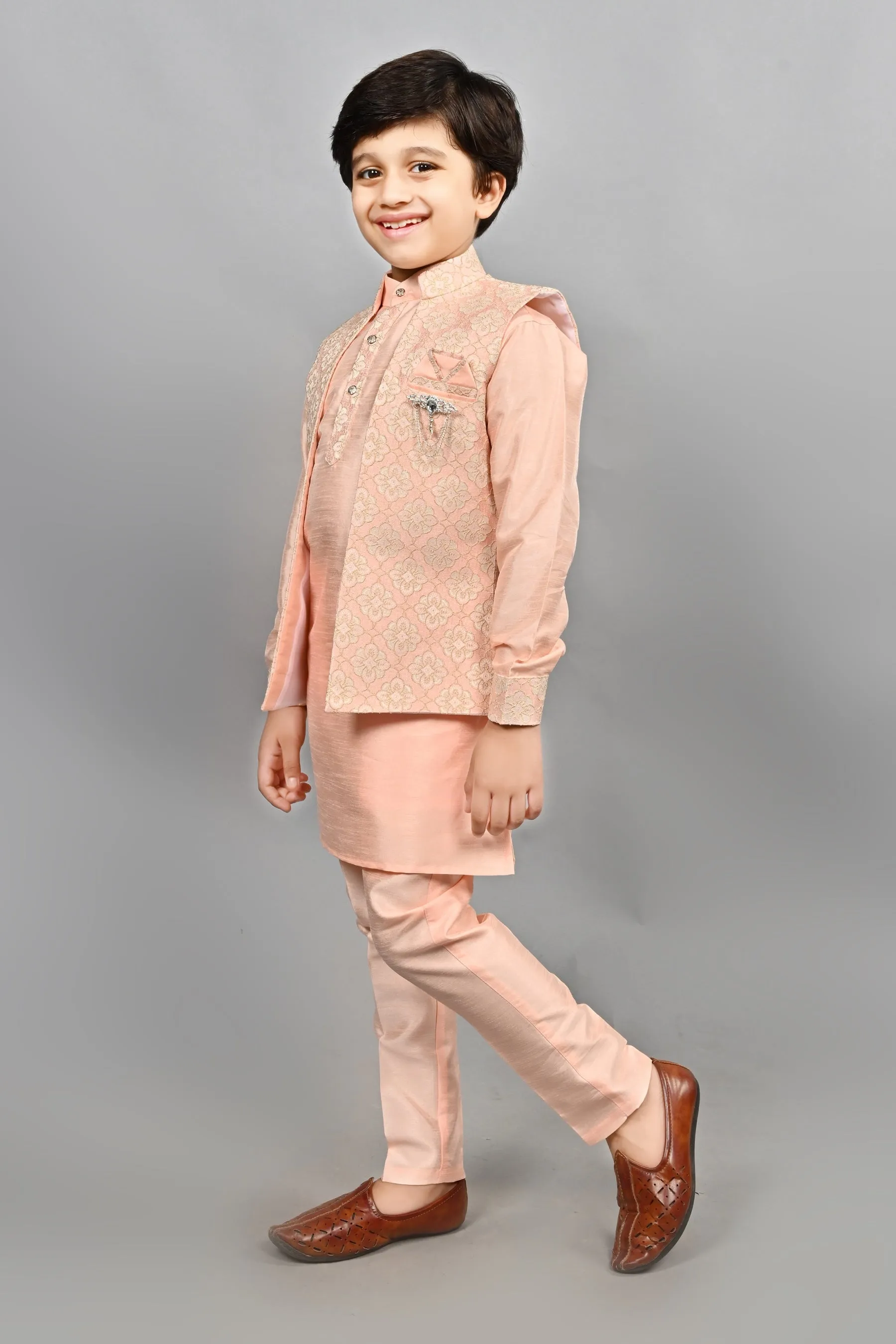 Ahhaaaa Traditional Party Wear Bollywood Style Indo-Western Sherwani for Boys