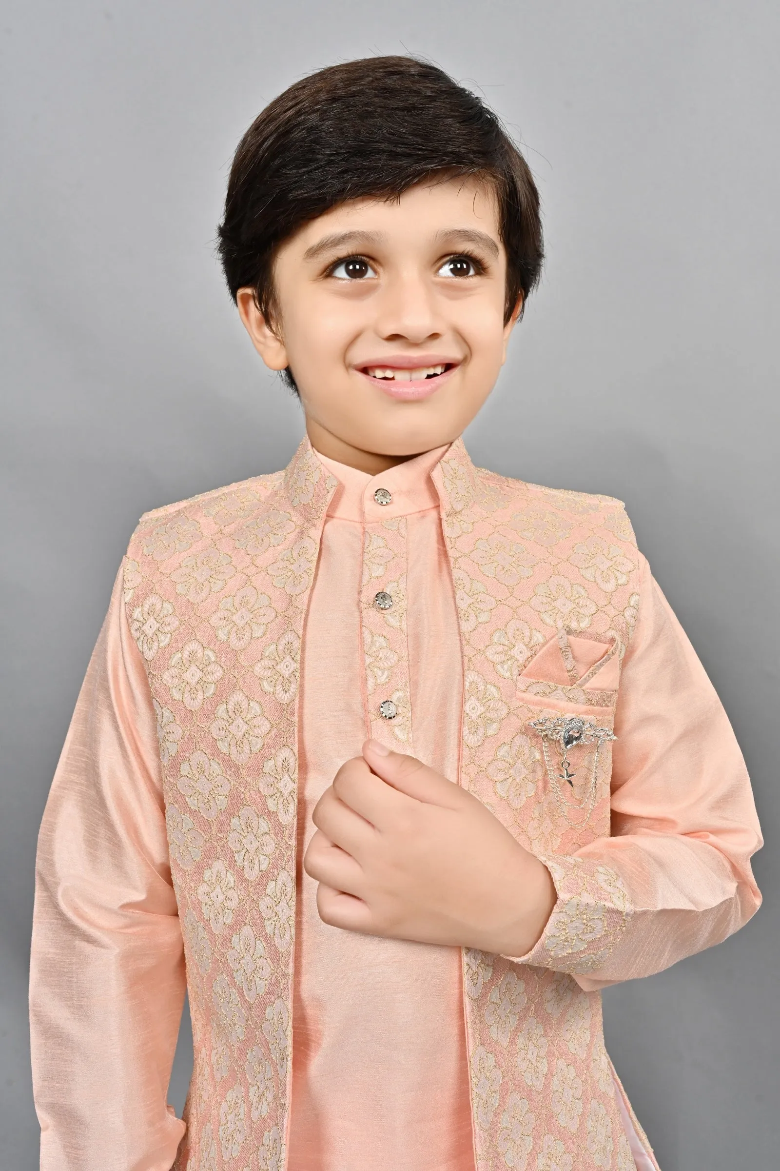 Ahhaaaa Traditional Party Wear Bollywood Style Indo-Western Sherwani for Boys