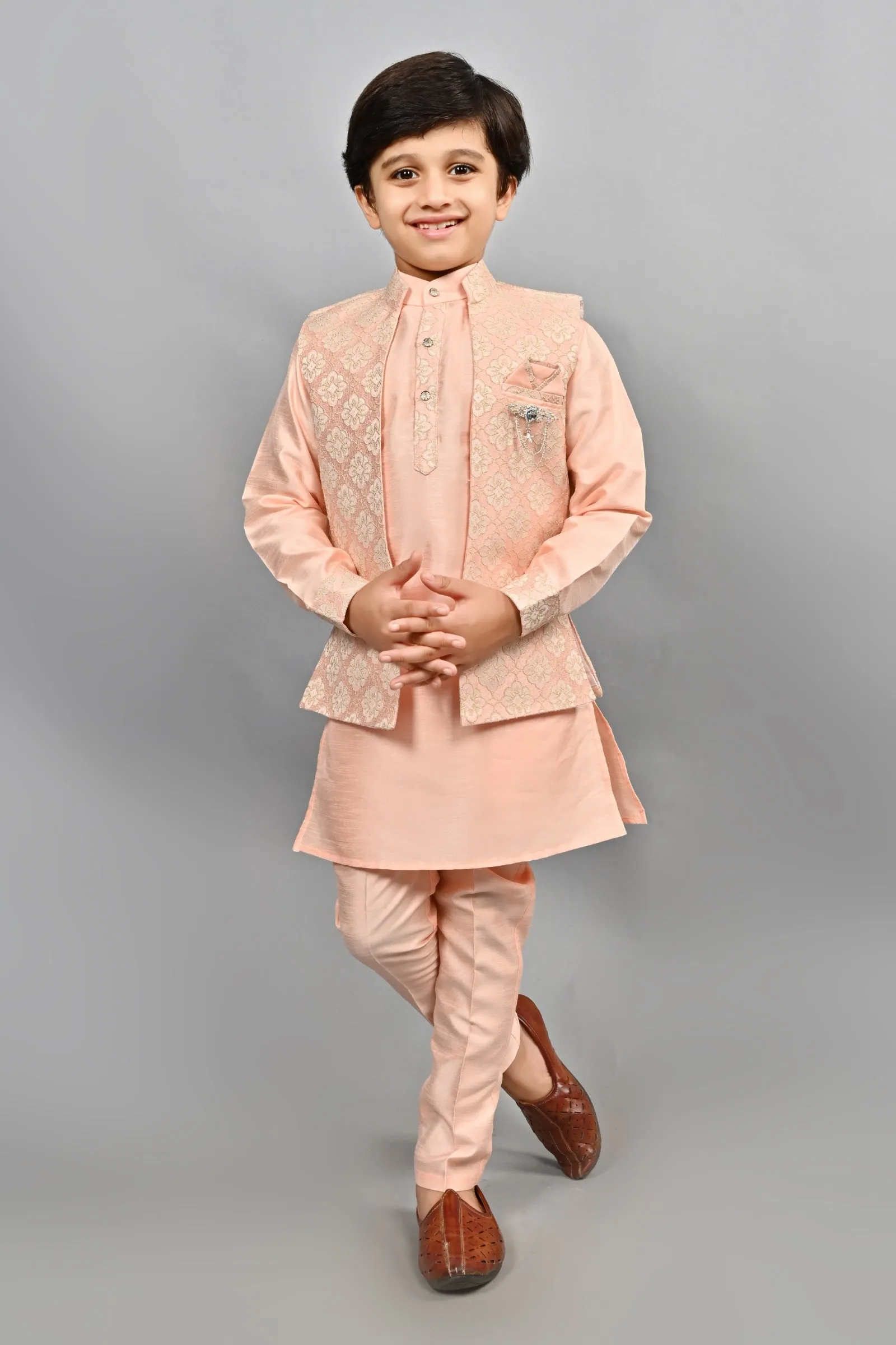 Ahhaaaa Traditional Party Wear Bollywood Style Indo-Western Sherwani for Boys