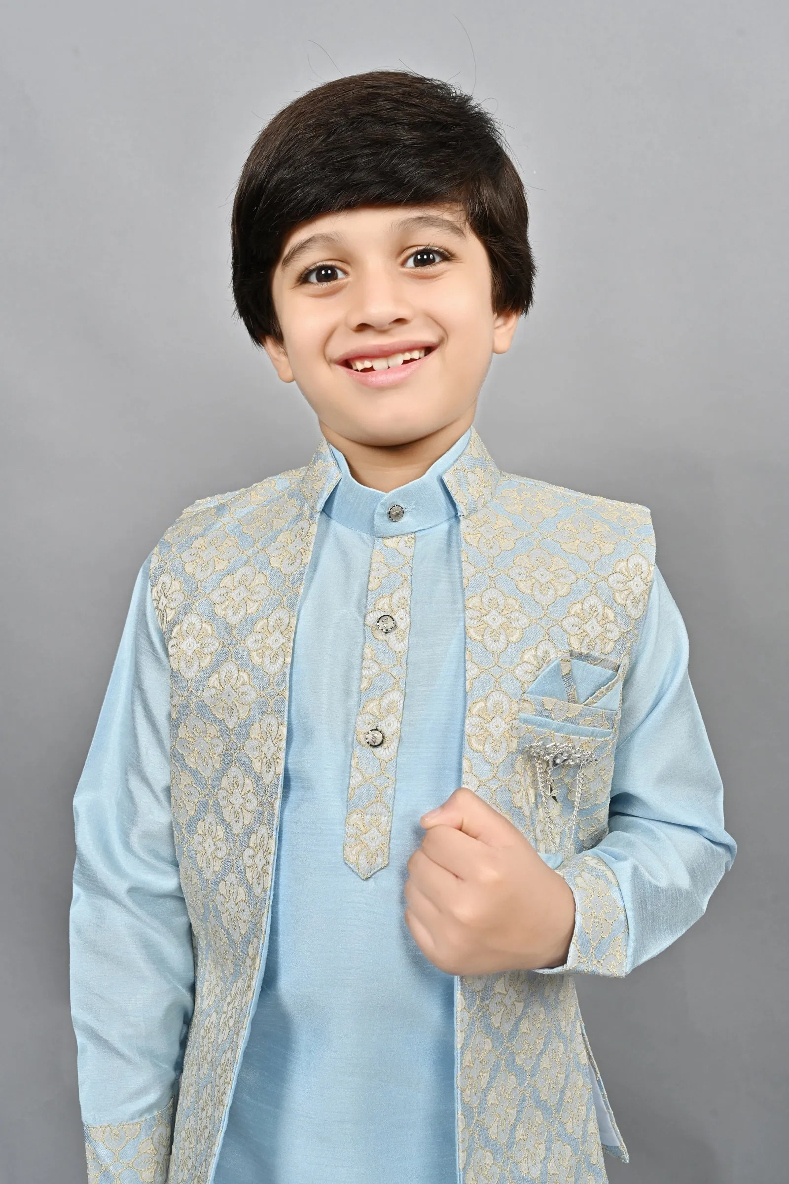 Ahhaaaa Traditional Party Wear Bollywood Style Indo-Western Sherwani for Boys