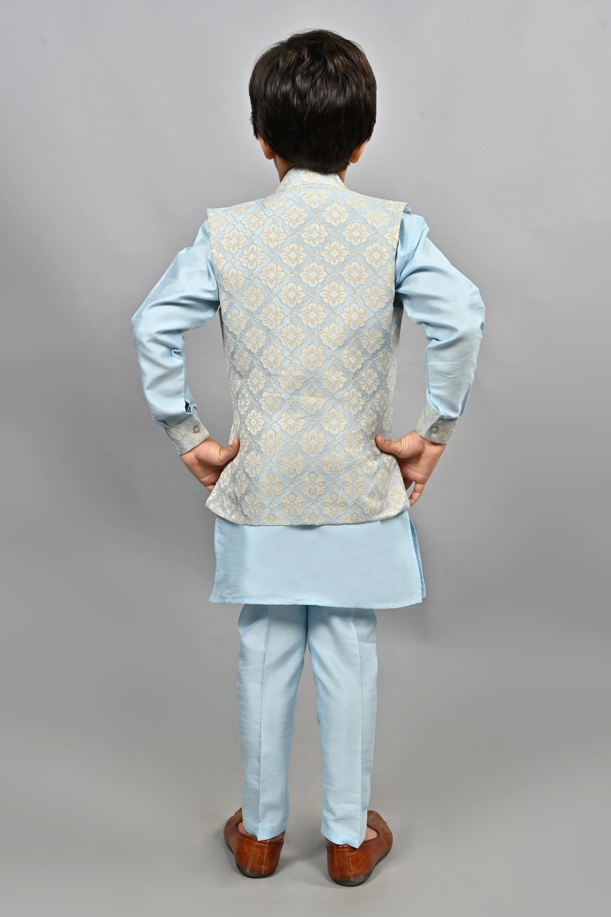 Ahhaaaa Traditional Party Wear Bollywood Style Indo-Western Sherwani for Boys