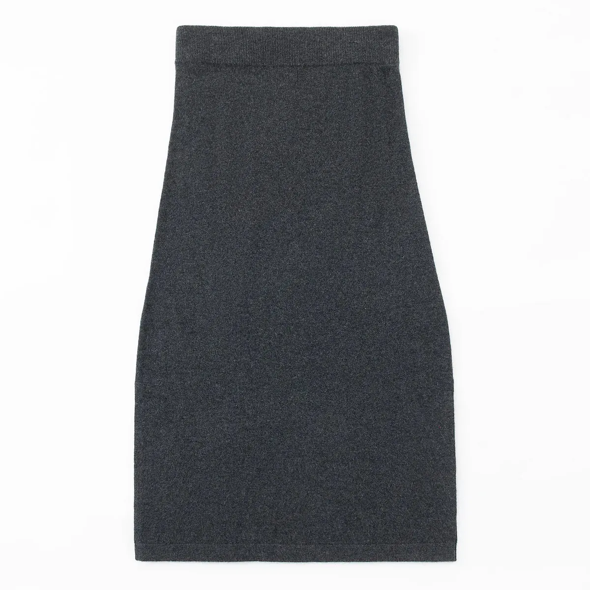 Aleger Cashmere Dark Grey Marl A Line Skirt