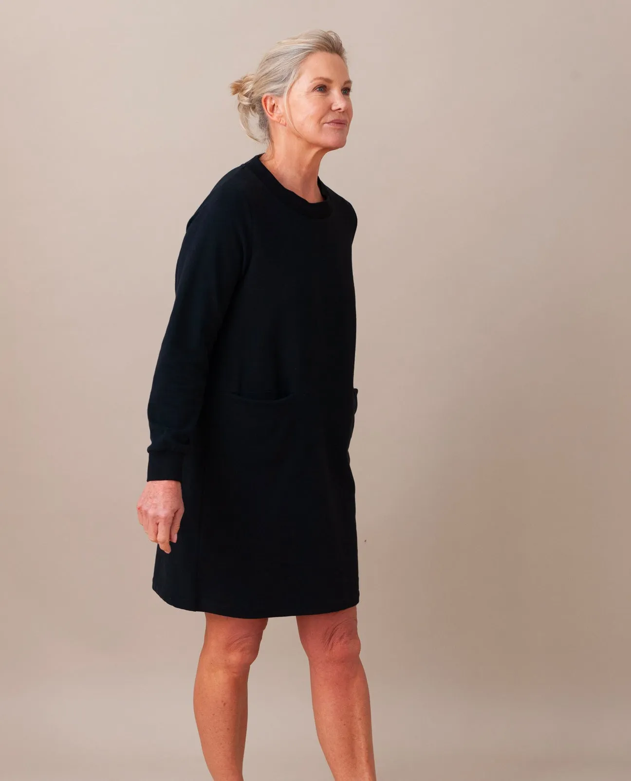 Alexis Organic Cotton Dress In Black