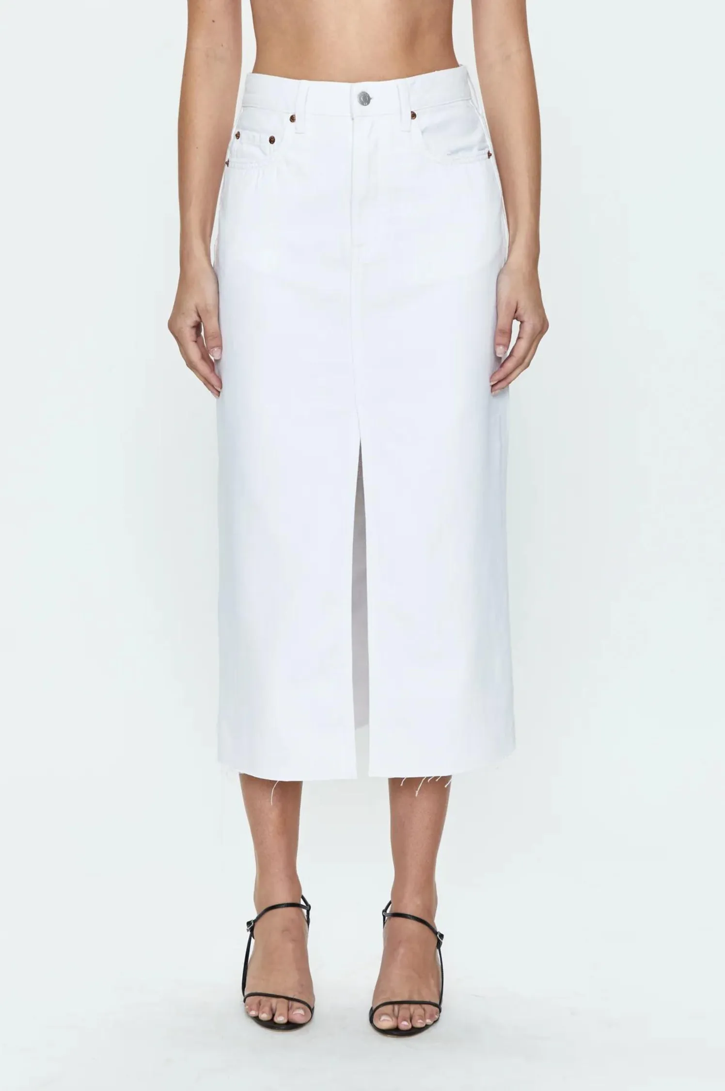 Alice Midi Skirt- White