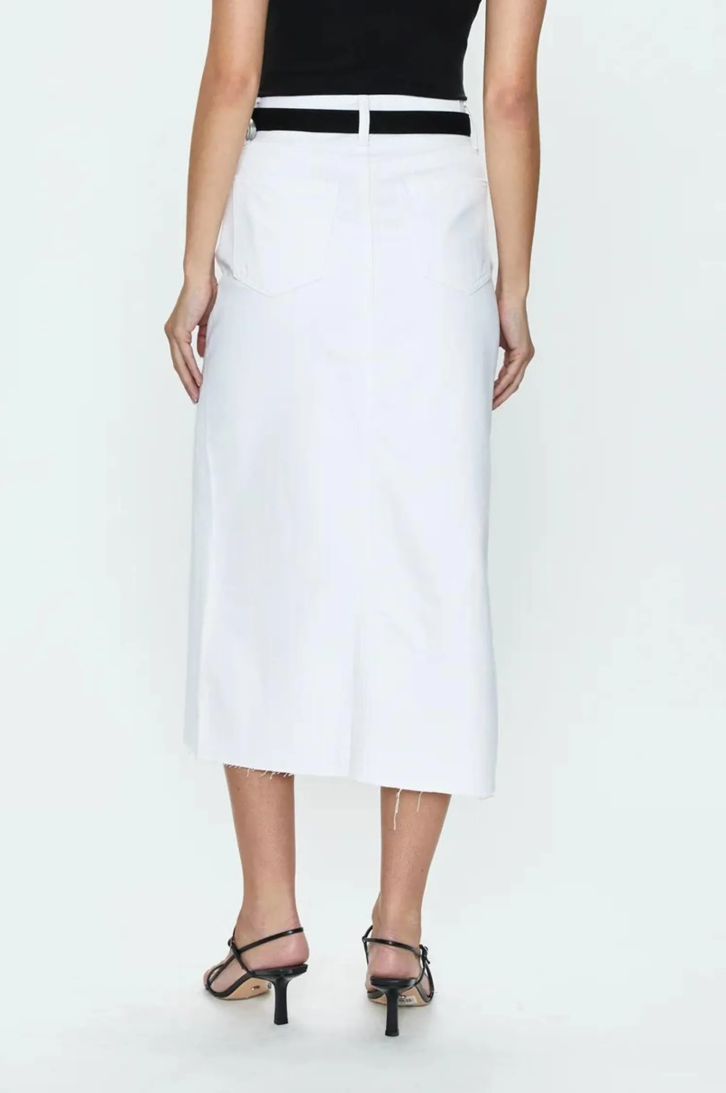 Alice Midi Skirt- White