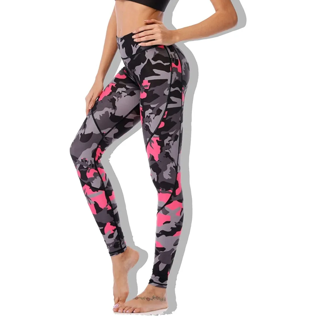 Andi Pink Camo Yoga Pants