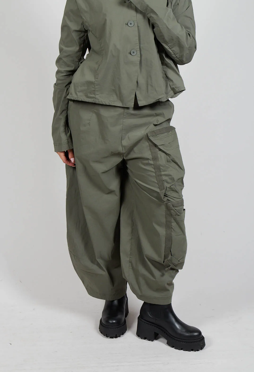 Balloon Leg Utility Trousers in Camp