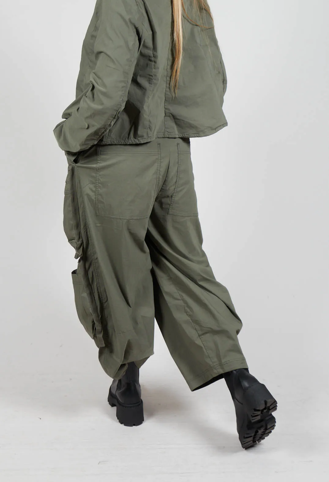 Balloon Leg Utility Trousers in Camp