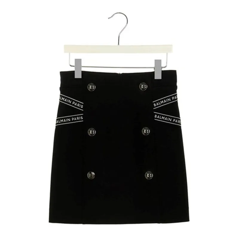 BALMAIN KIDS Logo Band Skirt