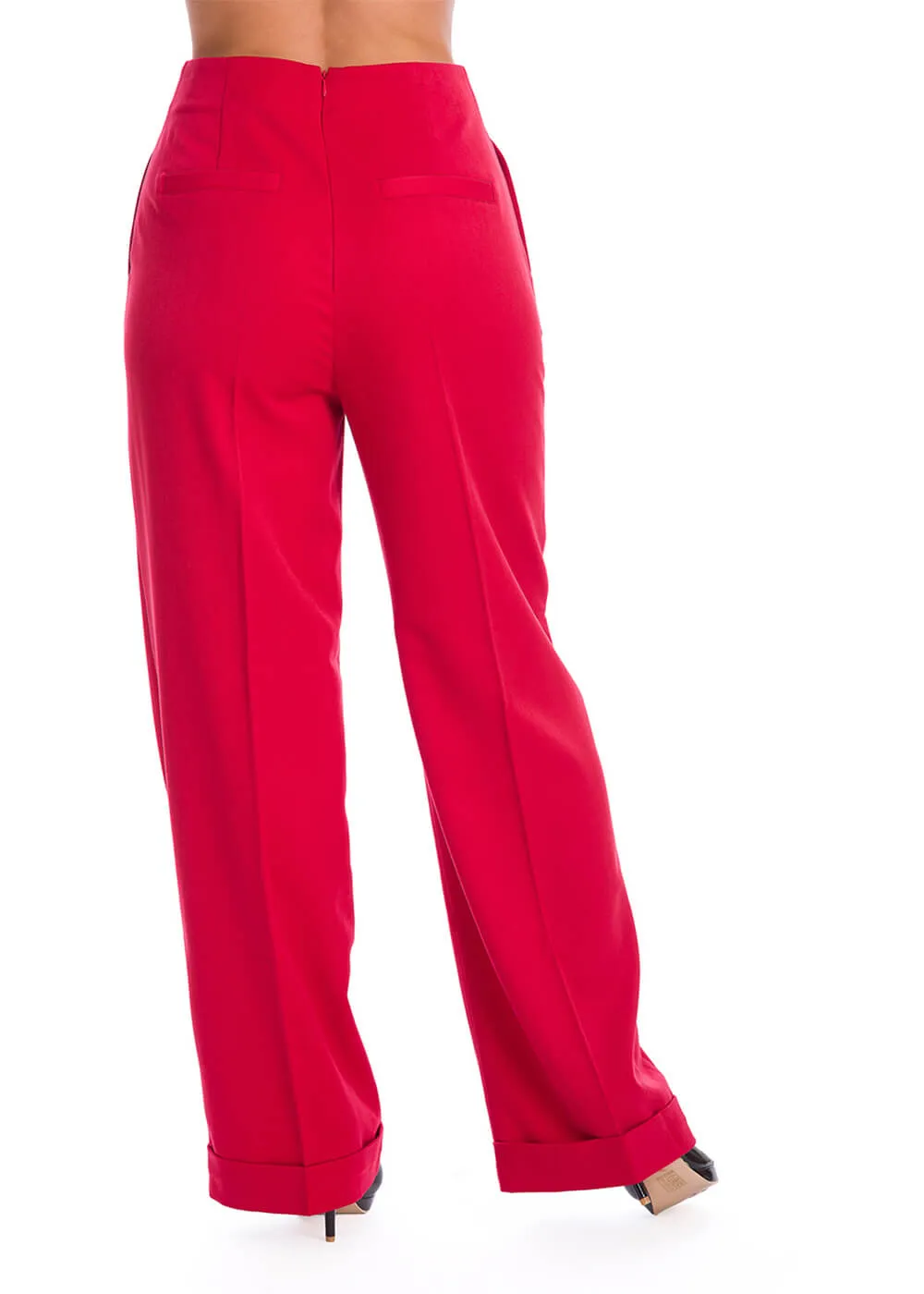 Banned Adventures Ahead 40's Trousers Red