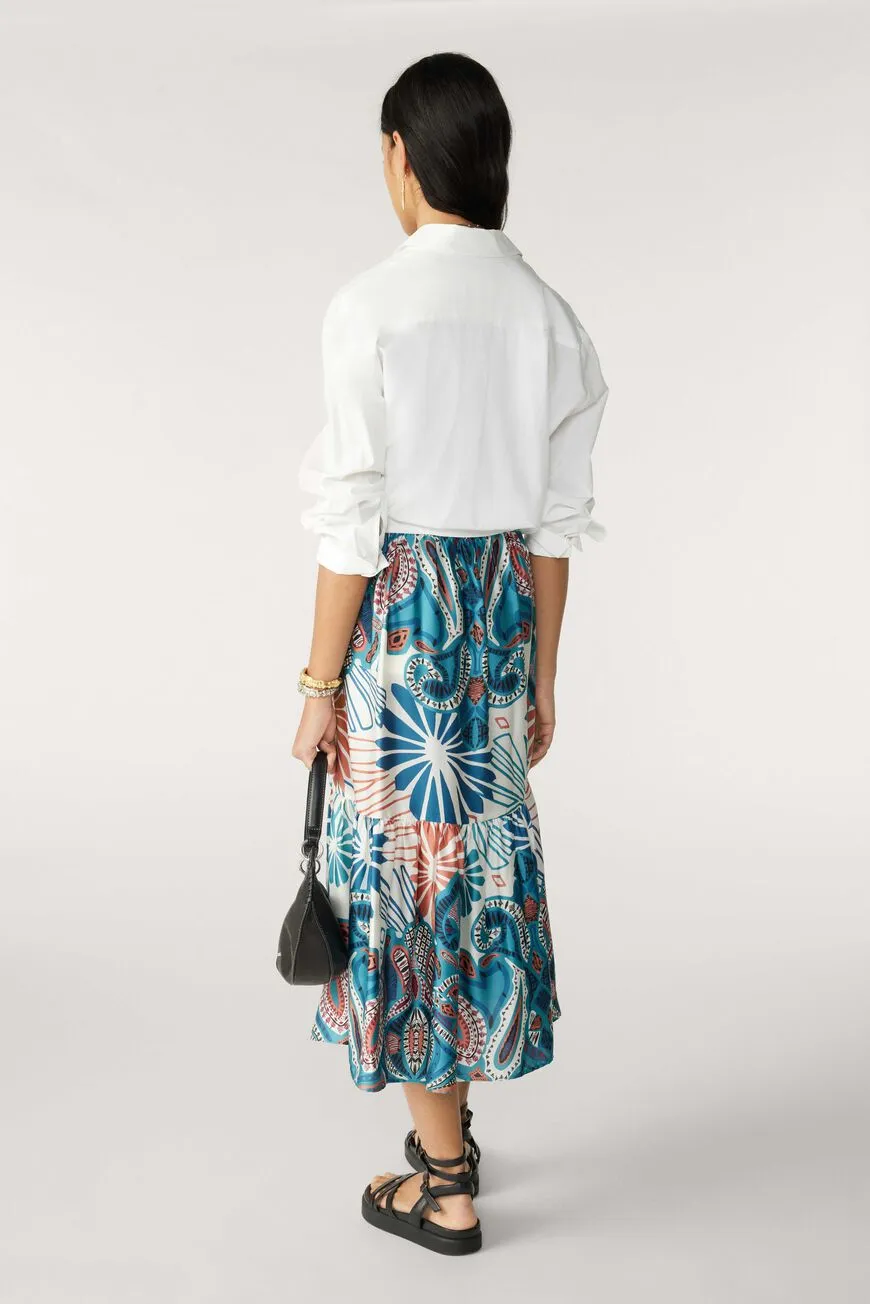 Bash Paris Janel Skirt in Turquoise