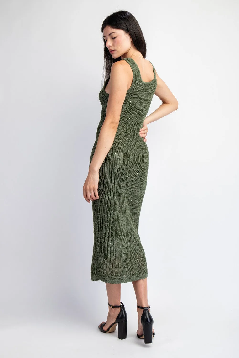 Basil Dress in Olive