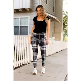 Black & White Plaid Leggings