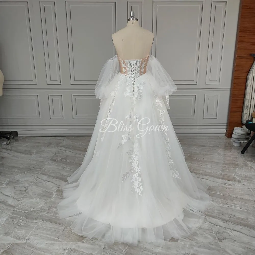 Blossom A-Line Wedding Gown