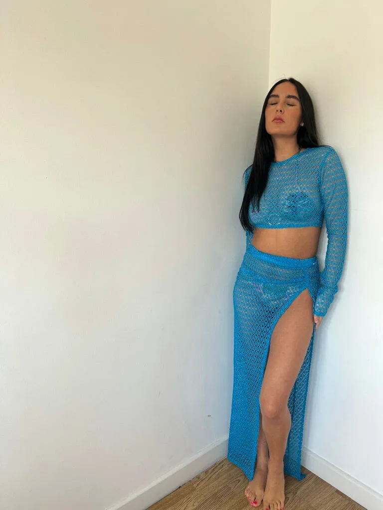 Blue Netted Beach Co-Ord