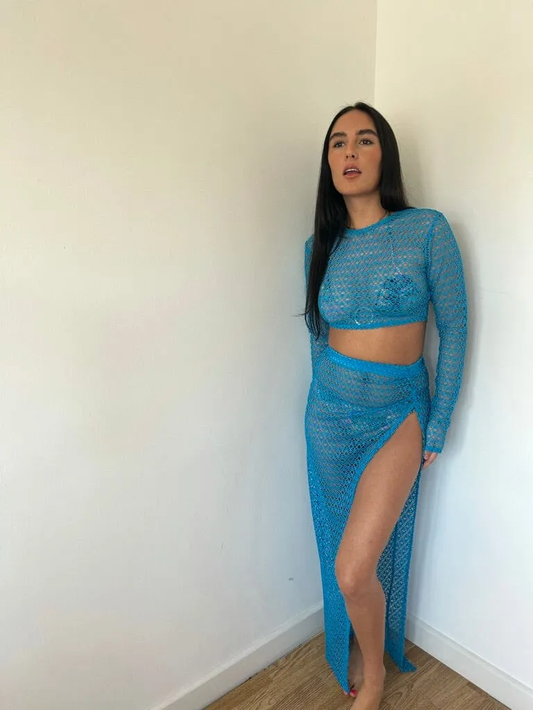 Blue Netted Beach Co-Ord