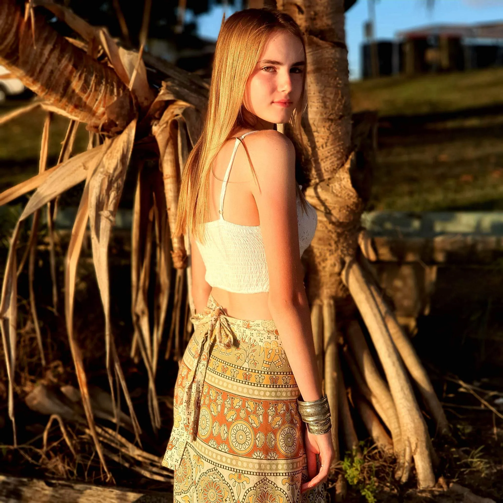 Boho Maxi Wrap Skirt - One Size