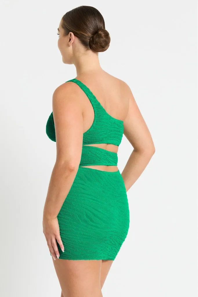 Bond-eye Rico Dress - Emerald Tiger