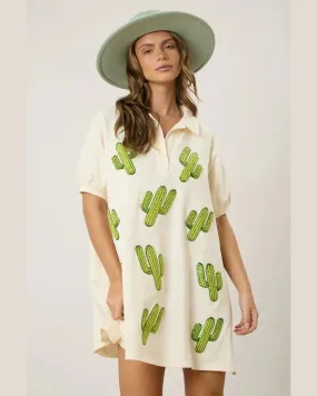 Cactus Sequins Dress