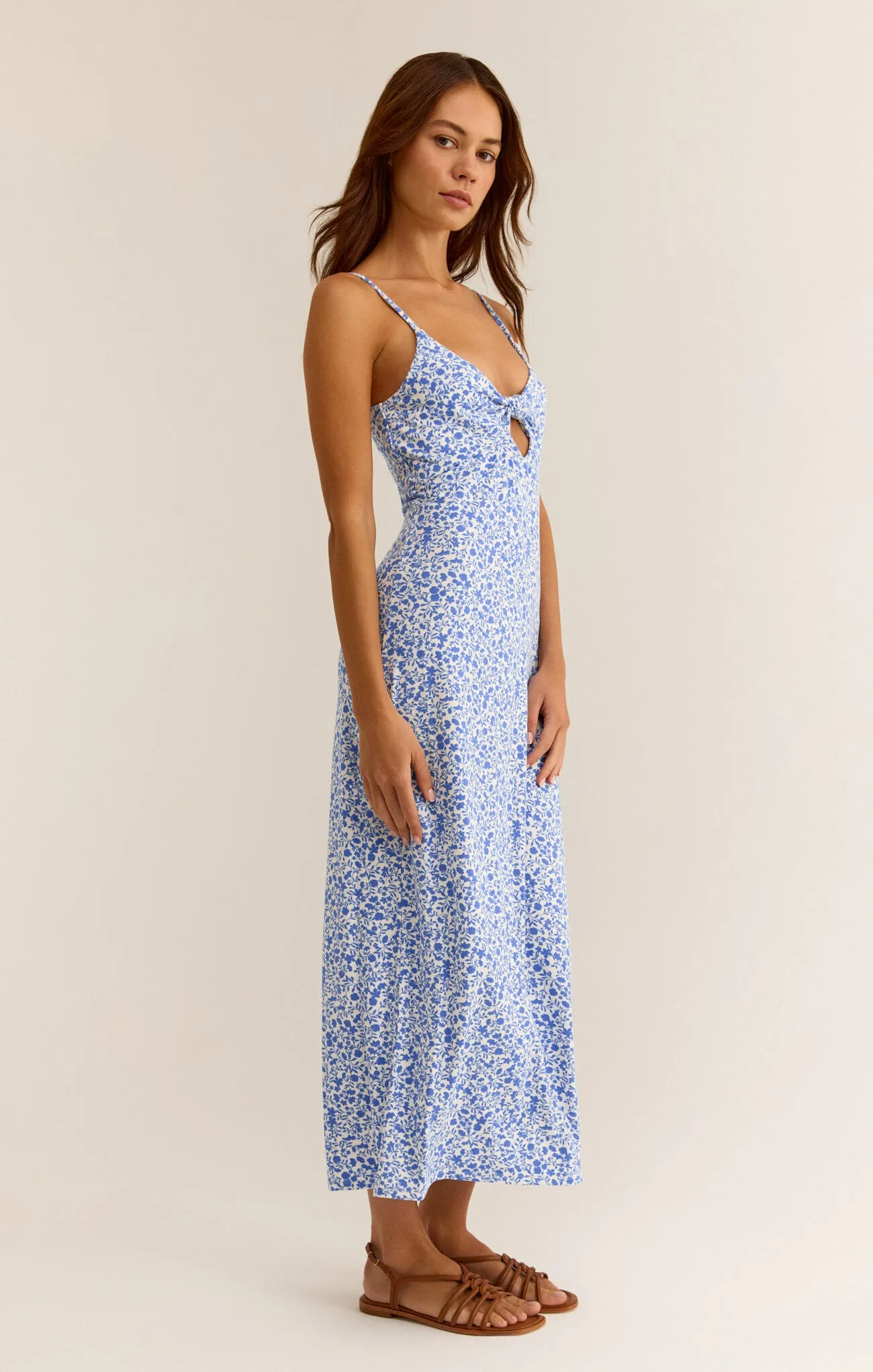 Carita Cocos Floral Midi Dress