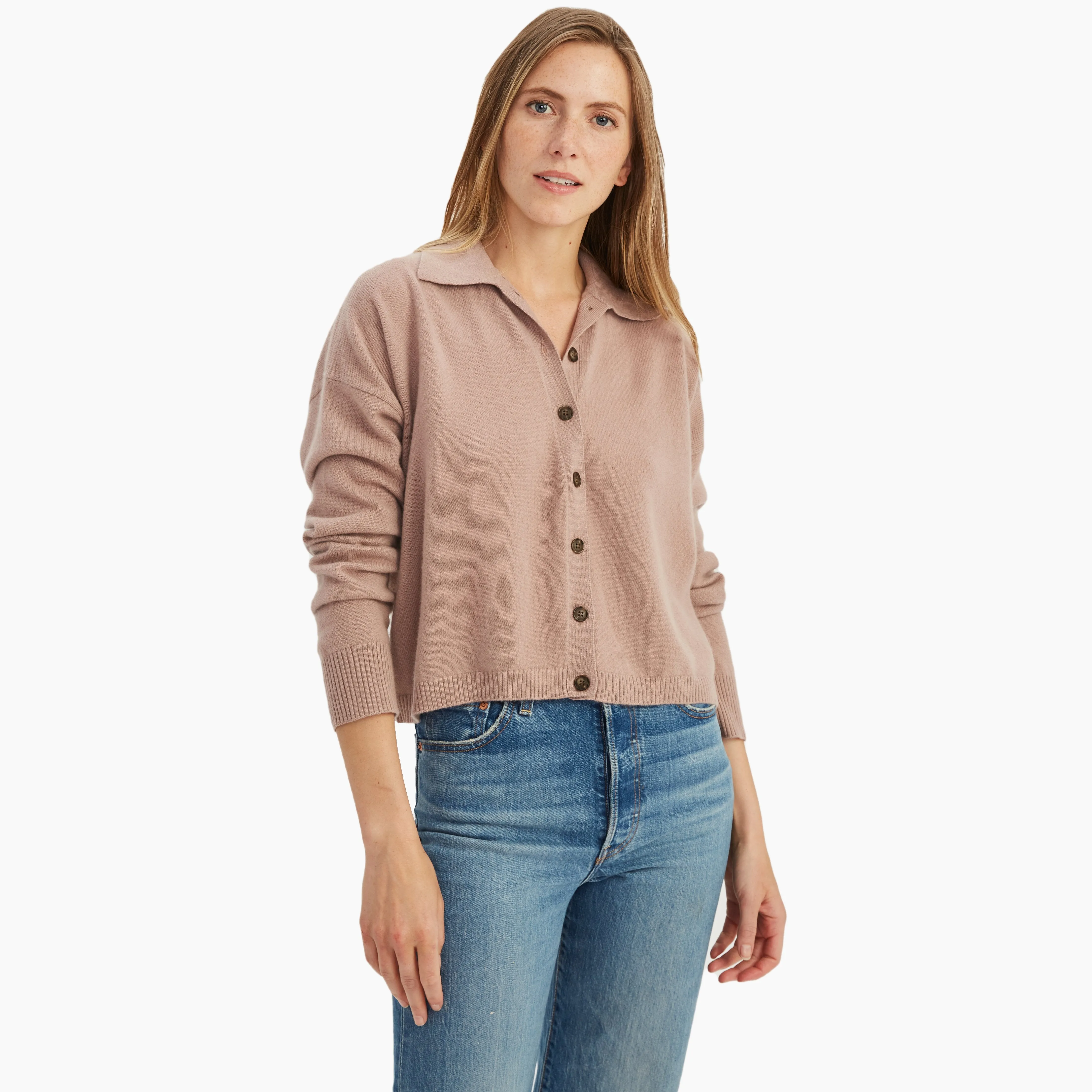 Cashmere Button Up