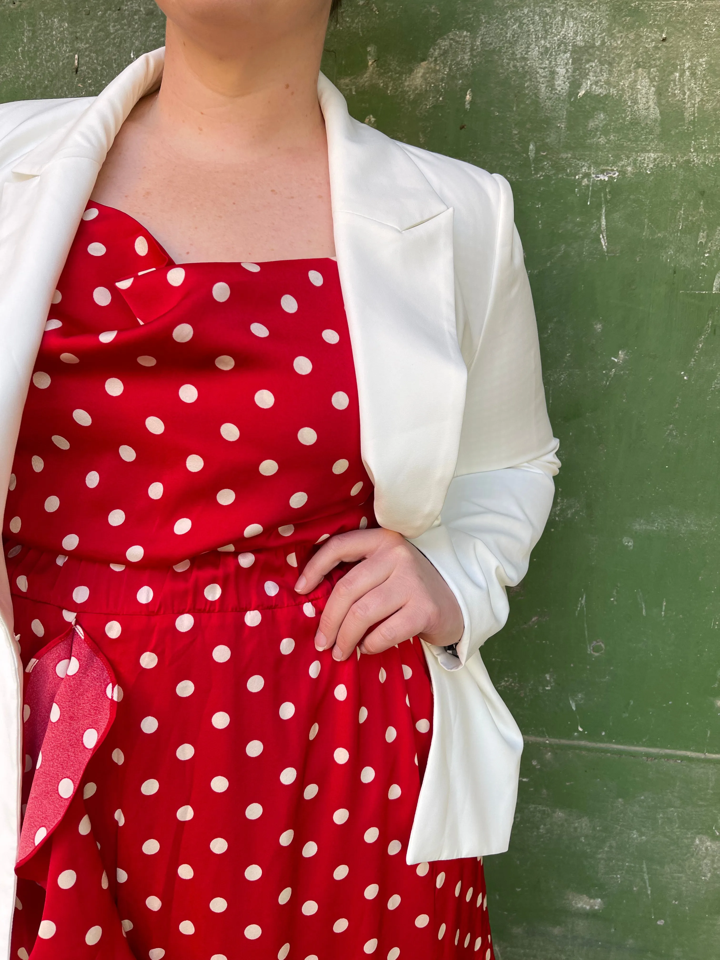 Chi chi - Red Polkadot short skirt