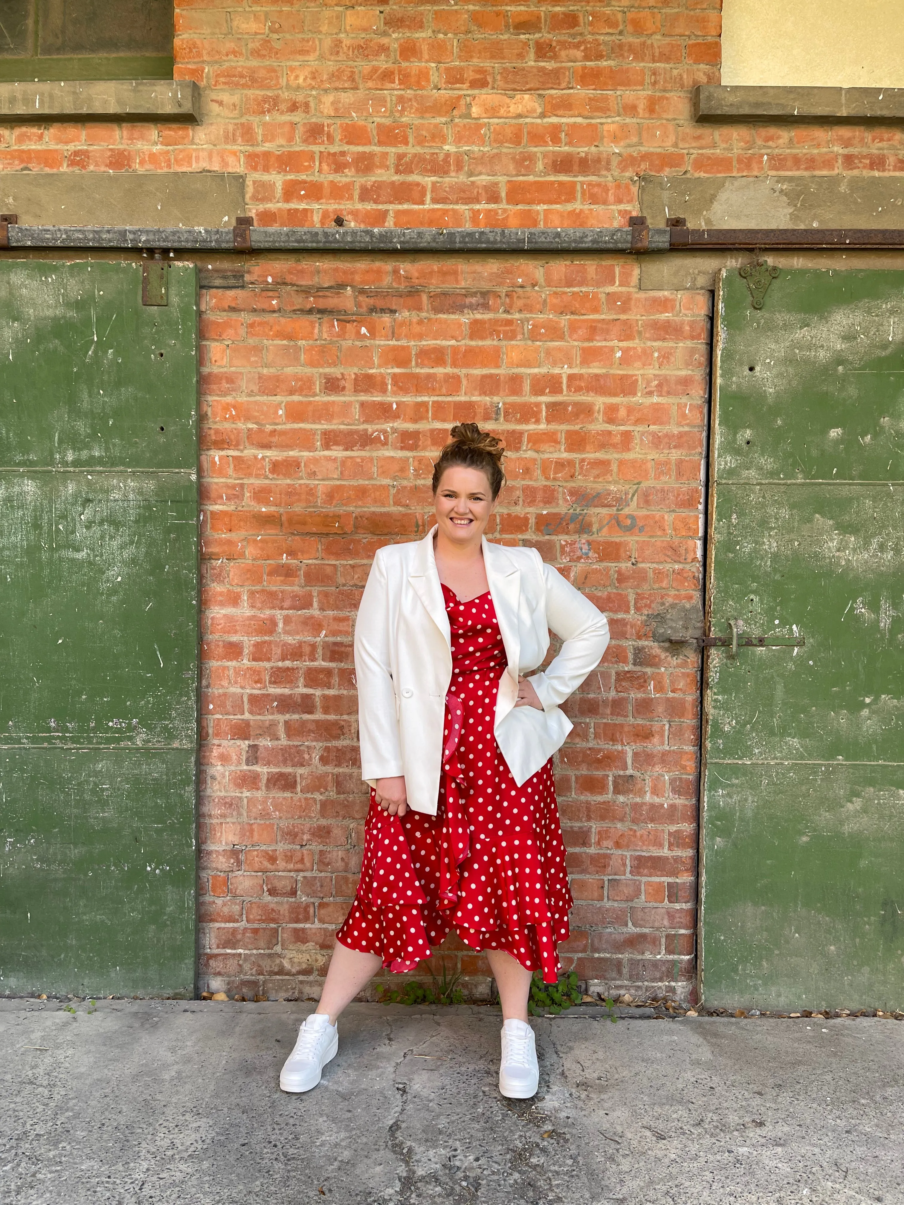 Chi chi - Red Polkadot short skirt