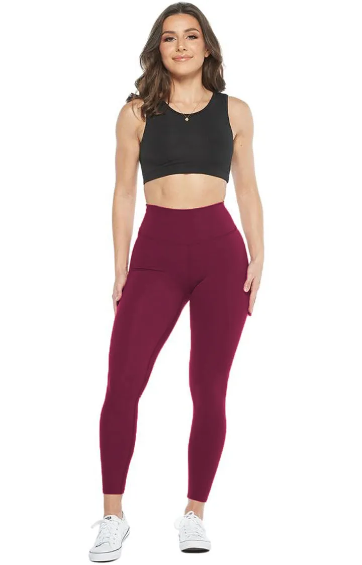 CLASSIC HIGH WAISTED LEGGINGS (Dark Purple)