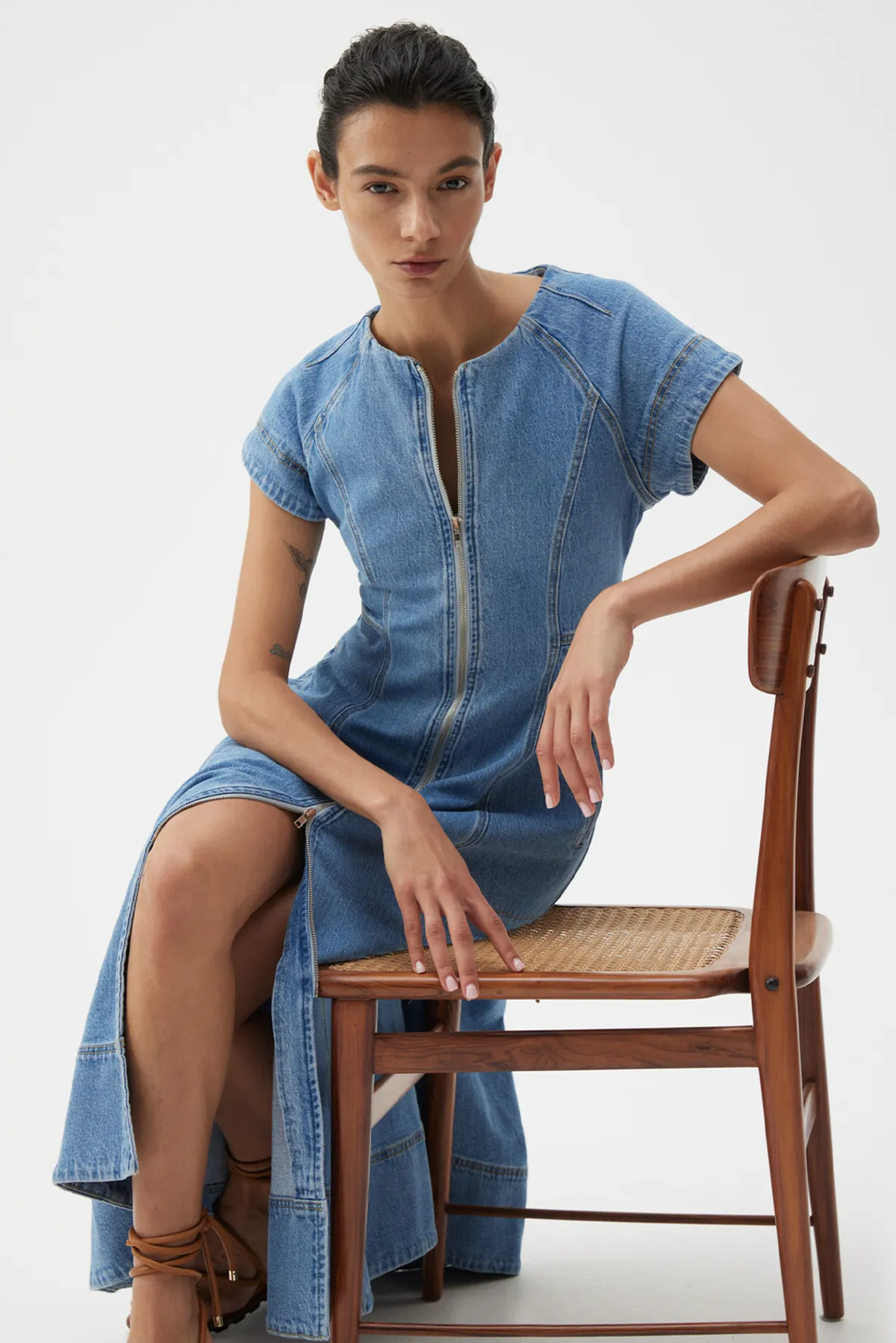 CLOVELLY DENIM DRESS