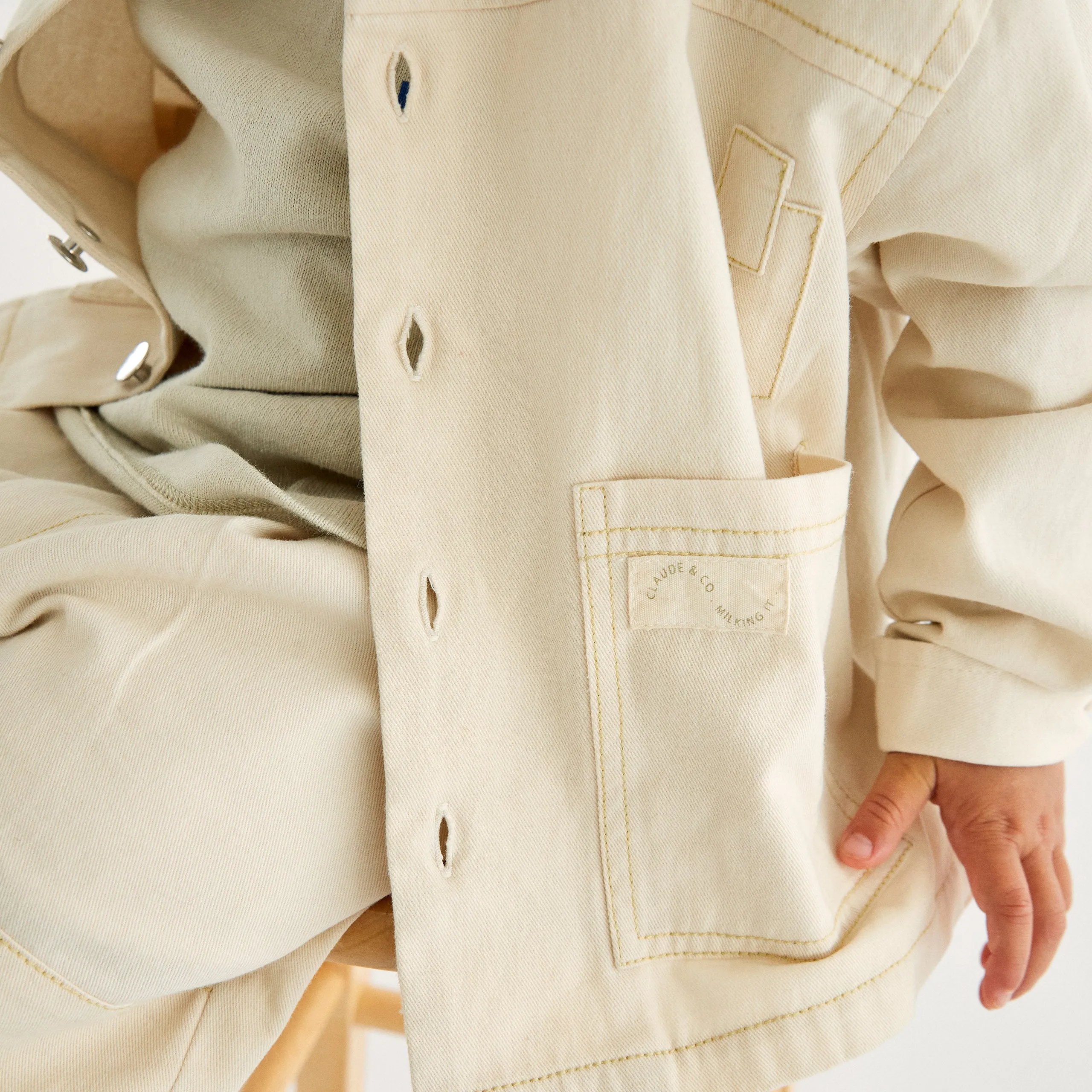 Cream Patch Jacket