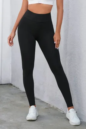 Criss Cross Tummy Control High Waist Leggings