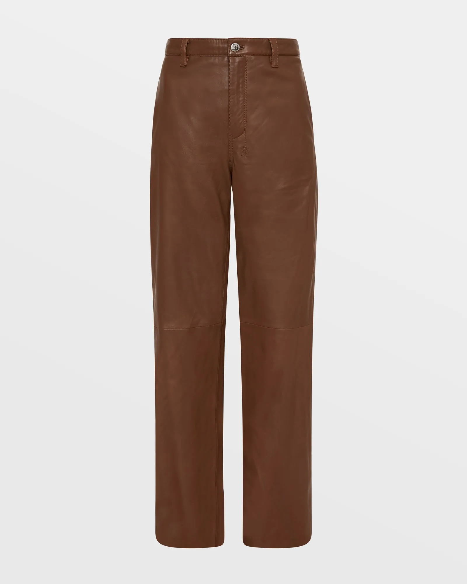 CROSSIN LEATHER TROUSER CHOC