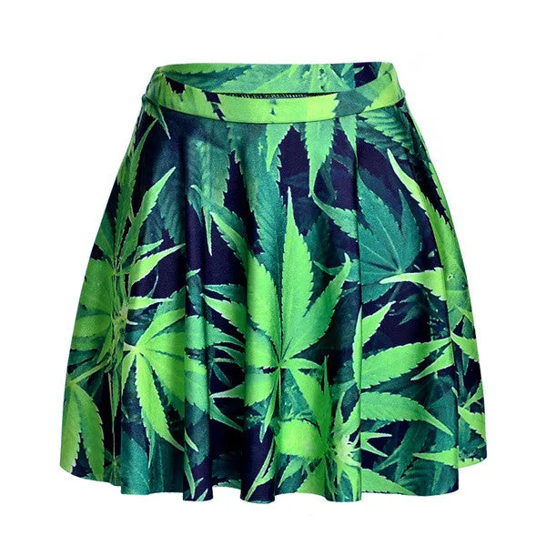 Dank Master Green Leaf Skirt