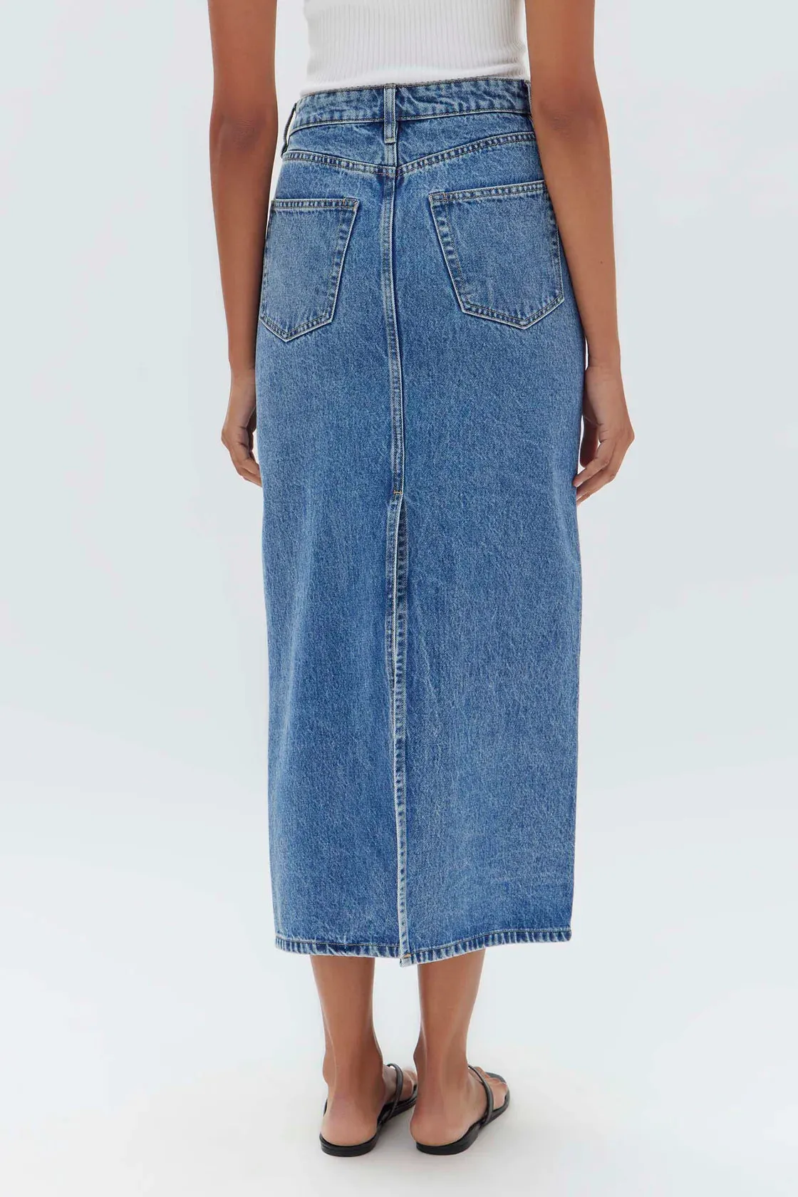 Denim Maxi Skirt