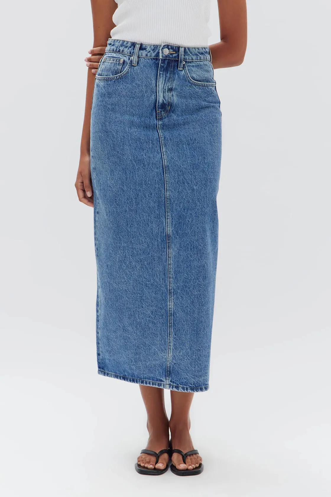 Denim Maxi Skirt