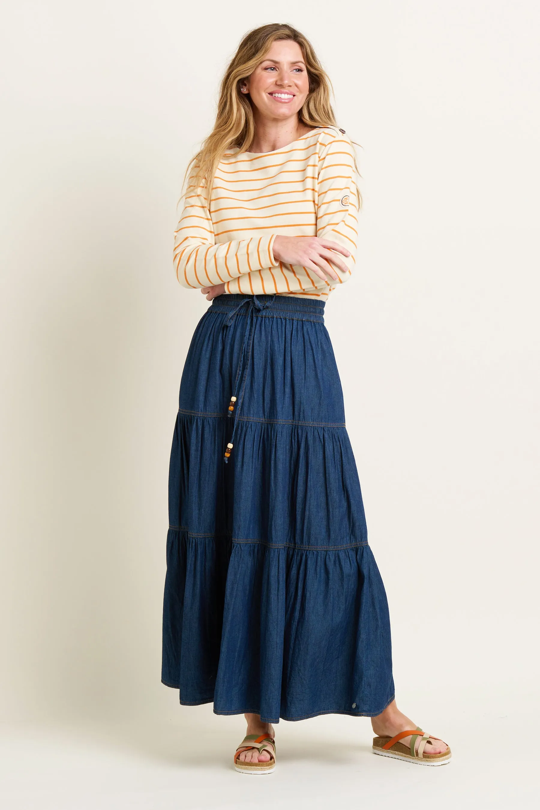 Denim Maxi Skirt