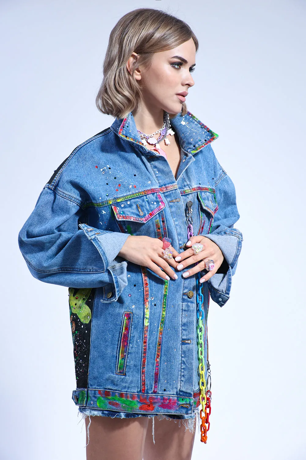 Donald Artistic Denim Jacket