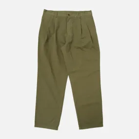 Double Pleat Chino - Olive