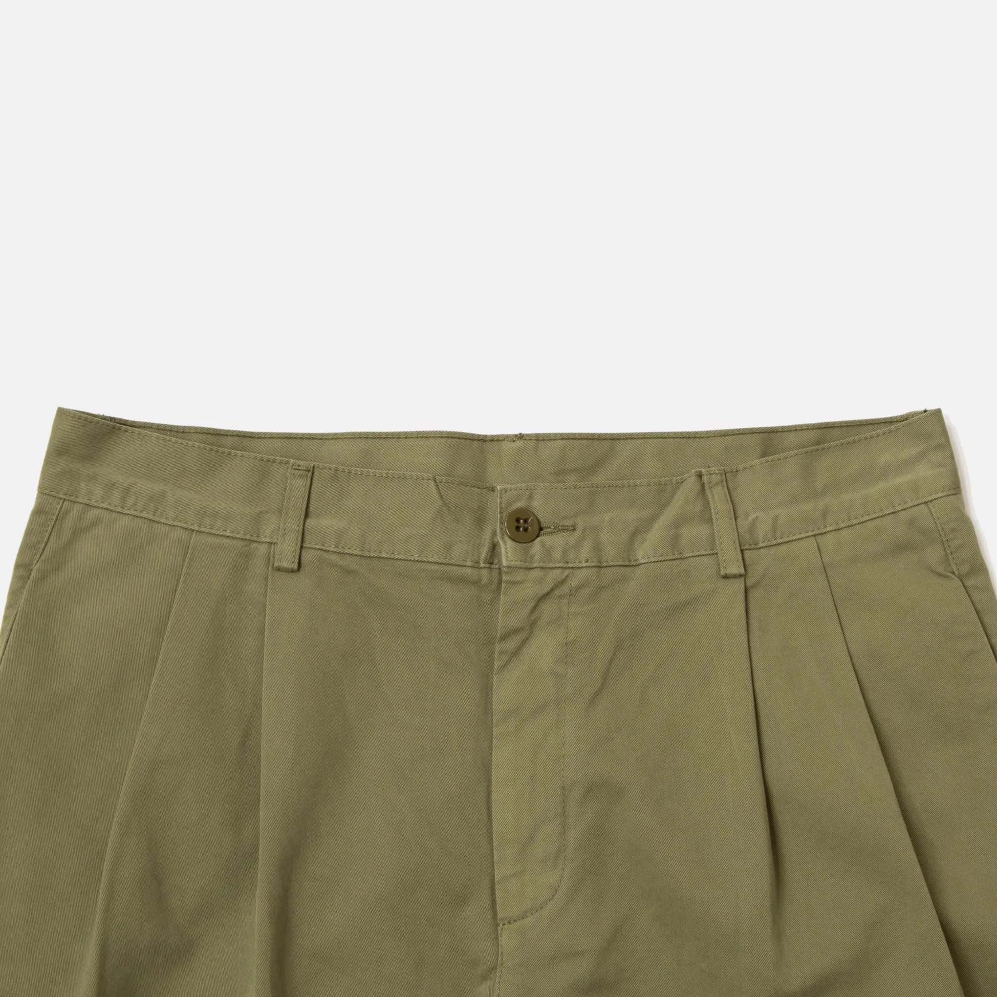 Double Pleat Chino - Olive