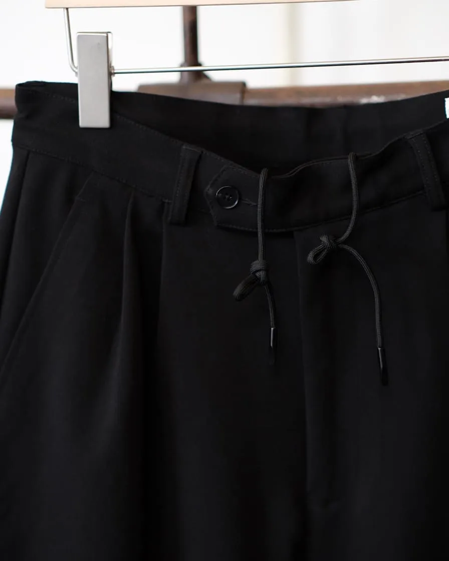 Drawstring Pleated Trousers