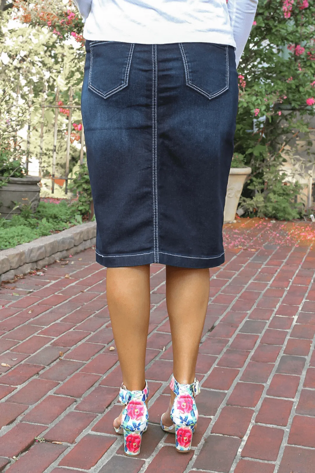 Ella Denim Skirt (BLK)