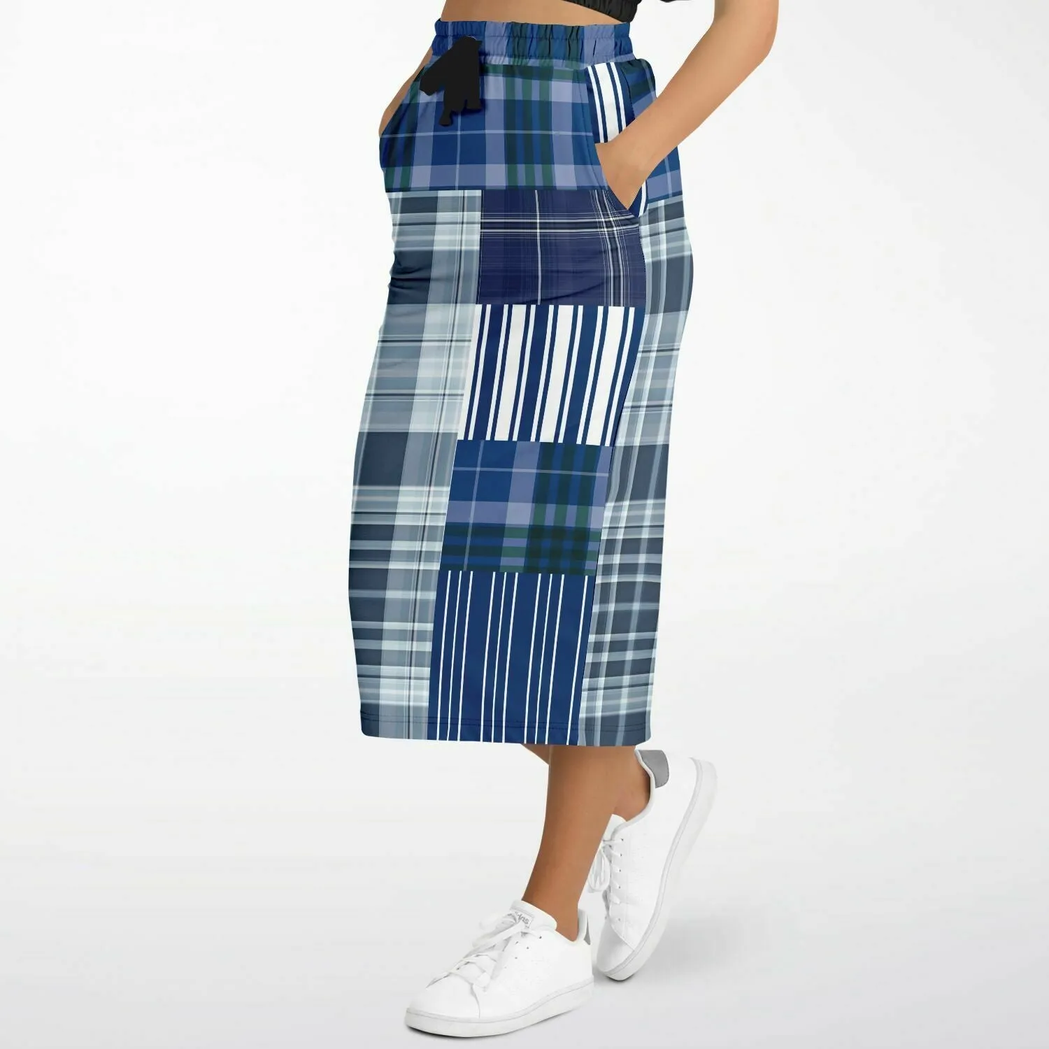 Fair Isle Eco-Poly Long Pocket Skirt