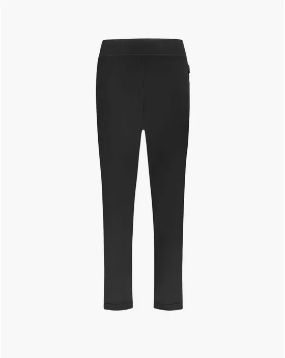 Freddy 7/8 sports trousers in modal straight leg with cuff S3WCXP1 N black